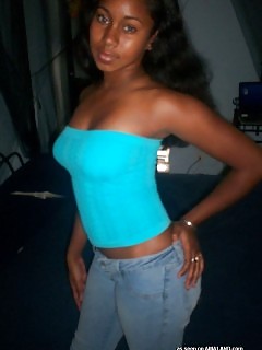 Black Posing Like A Girl On Camera