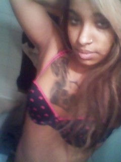 Kinky Amazing Tattooed Amateur Black GF Camwhoring