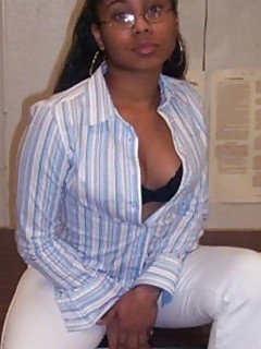 Compilation Of A Bosomy Ebony Gal Squeezing Her Big Breasts