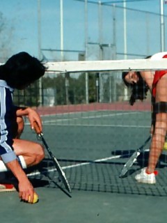 Sexy Girls Tennis Ebony Teenies