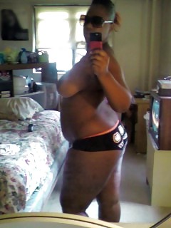 Nasty Ebony Self Bukkake Ebony