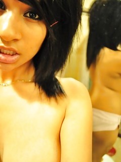 Filthy Black Babes Tease On Cam By Showing Tits