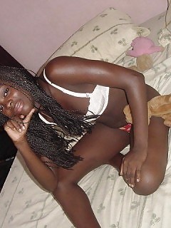 Black Girlfriends Cum On Ebony Tits