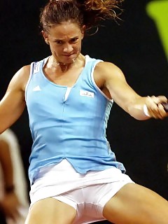 Sexy Girls Tennis Ebony Wood