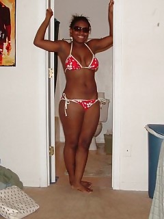 Ebony Hotties Showing Off Their Figures In Skimpy Thongs