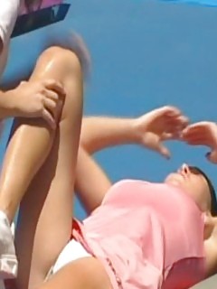 Sexy Girls Tennis Ebony FFM