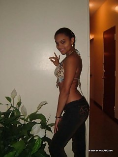 Black Girlfriend Posing Filthy In Her Room