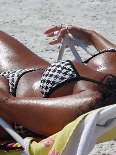 Candid Pics Taken Of Fascinating Black Girls Taken At A Beach