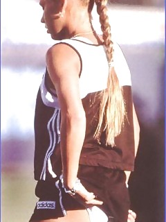 Sexy Girls Tennis Ebony Wood