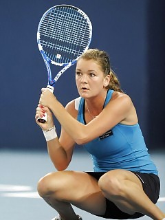 Sexy Girls Tennis Blond Ebony