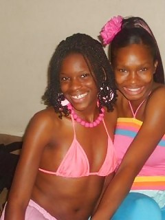 Black Girlfriends Cum On Ebony Tits