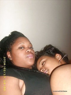 Big Breasted Black Making Out With Her Beautiful Lesbian Girlfriend