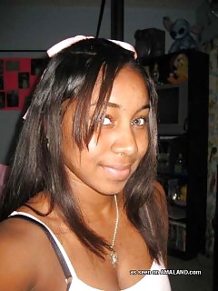 Black Posing Like A Girl On Camera