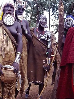 Shocking Africa Ebony Strapon Gangbang