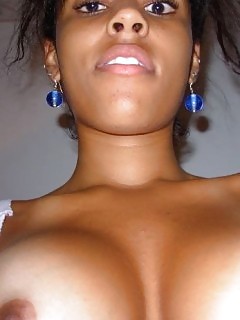 Hot Black Angel Demonstrates Her Boobies For The Cam