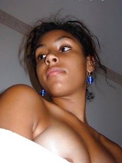 Hot Black Angel Demonstrates Her Boobies For The Cam