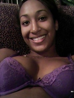 Black Cutie Displays Her Wet Cunt On Camera